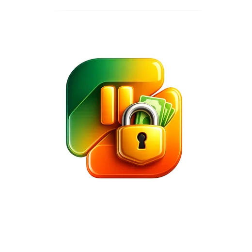 A pause symbol beside a padlock holding the money in place